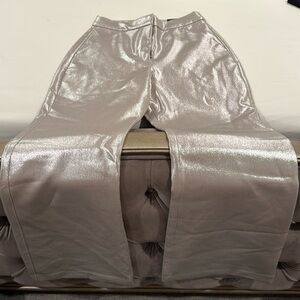 Express shimmer flare pants